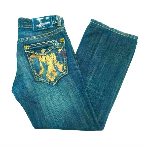 MEK Men’s Santiago Boot Cut Jeans, Size 31 X 34 - Picture 2 of 4